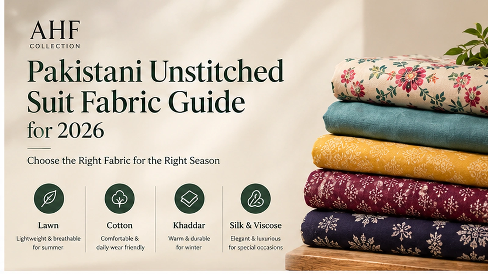 Pakistani unstitched suit fabric guide