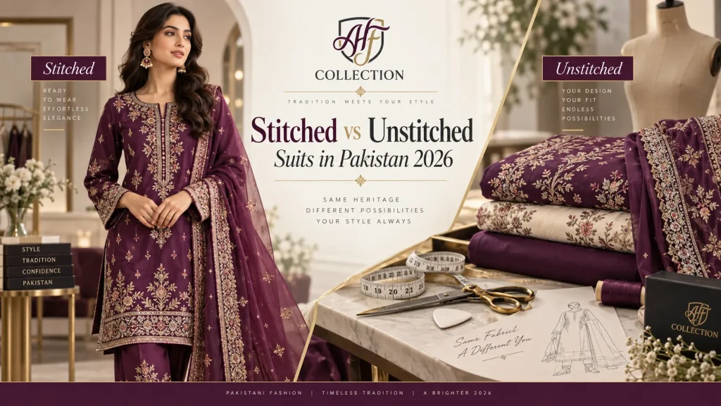 Stitched vs unstitched suits in Pakistan 2026
